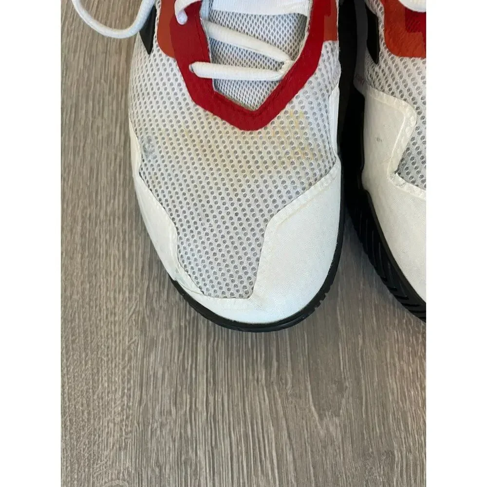 Adidas Men's CourtJam Control Sneaker white/red/black size 11.5
